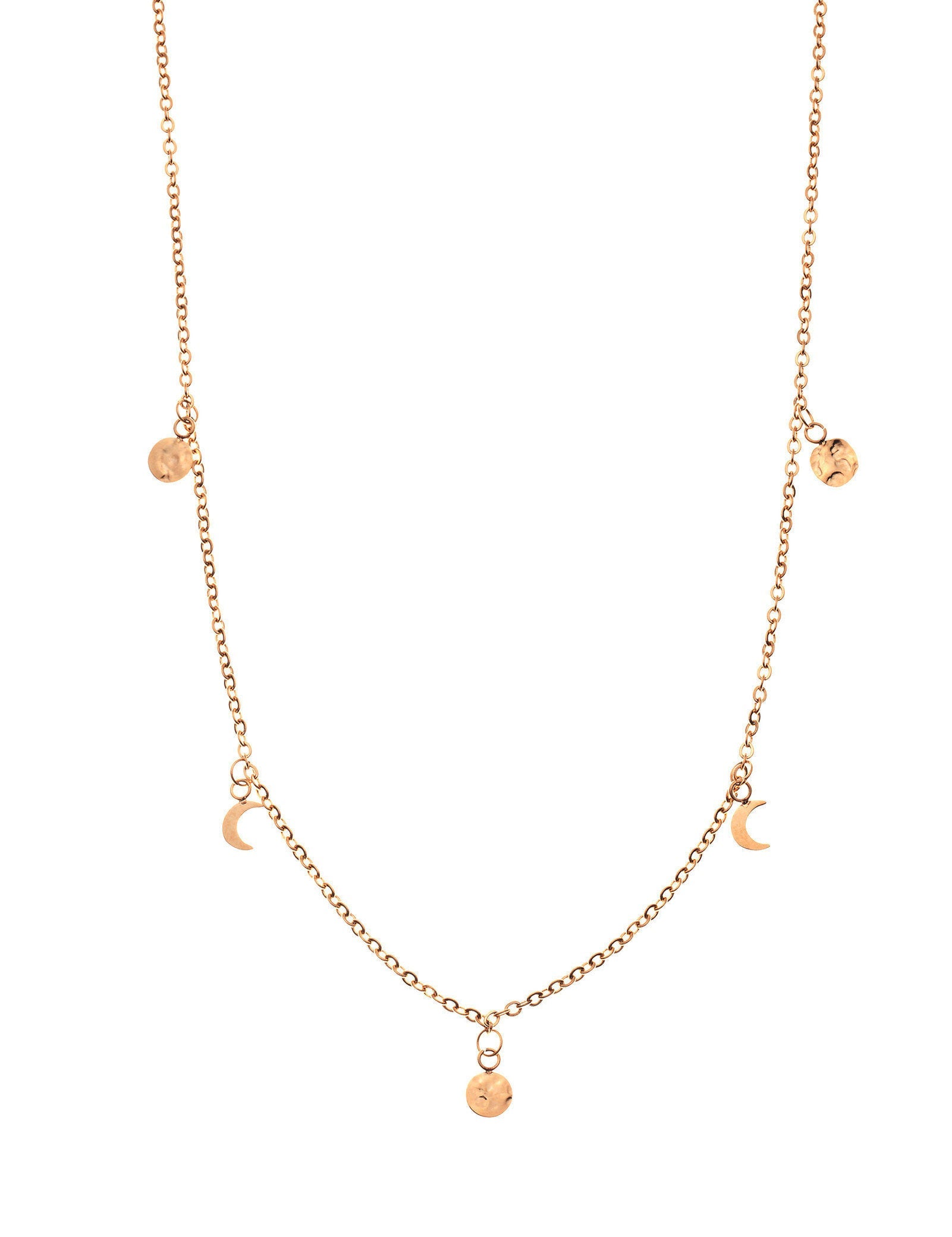 Pastiche  Tide Moon Necklace - J1053RG_40